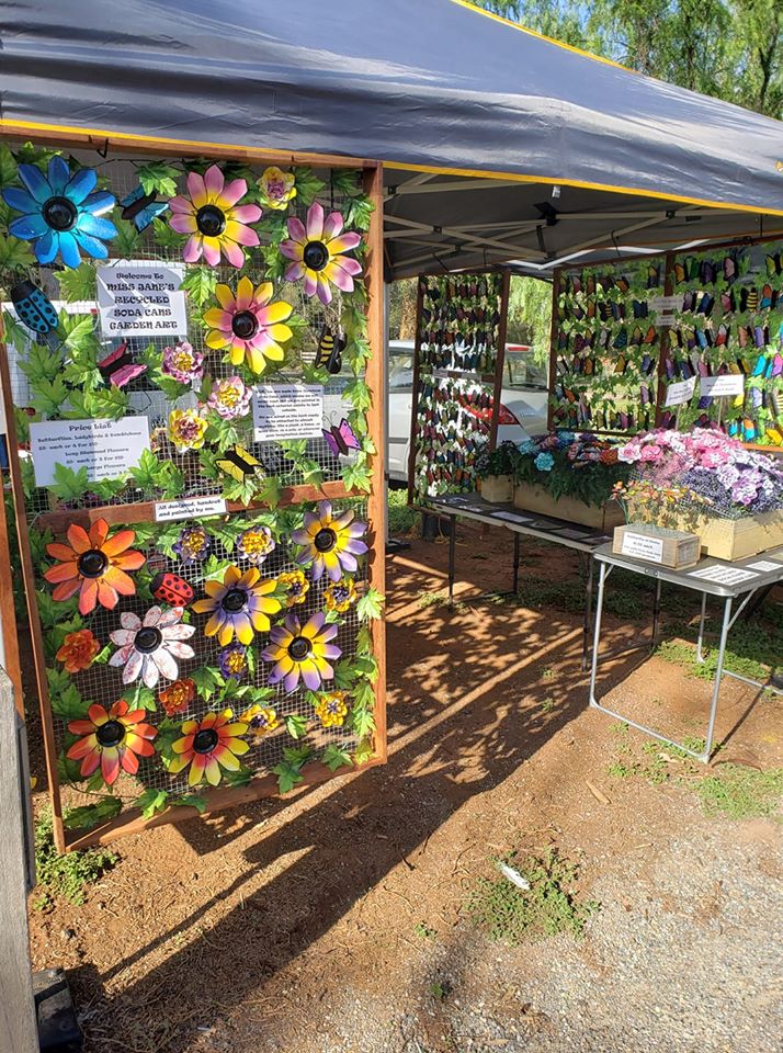 Miss jane's recycled soda cans